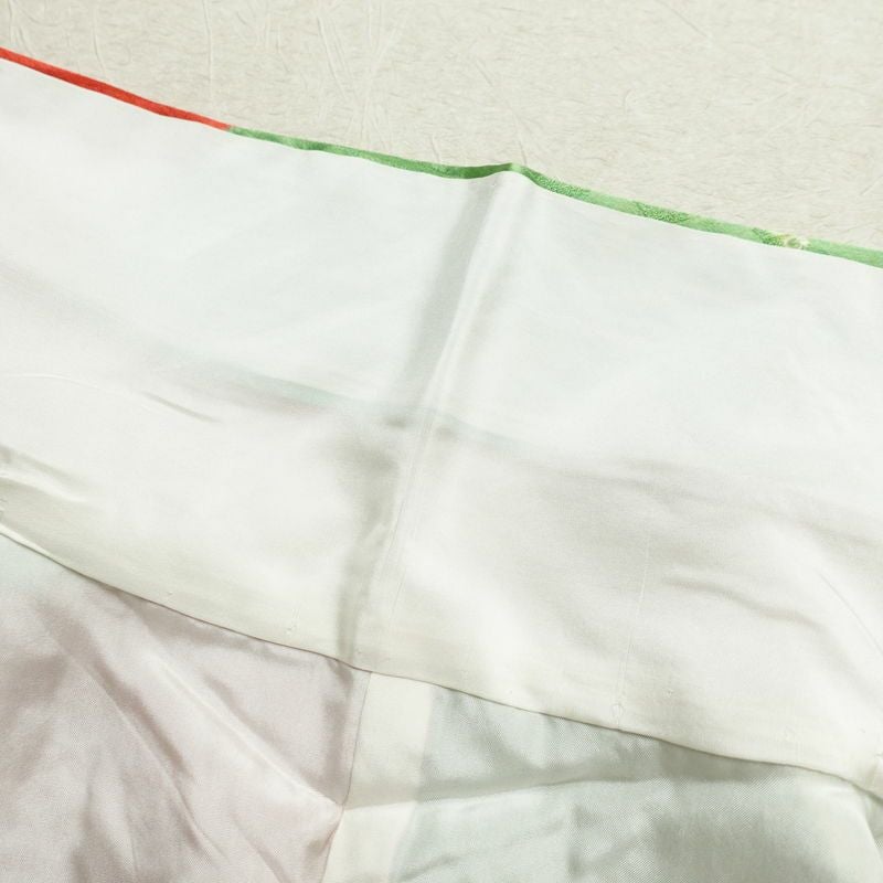 小紋 絞り 正絹 雲柄 袷仕立て 身丈155cm 裄丈68cm 一部しつけ糸付き 着物 多色使い_画像20