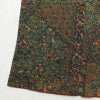 小紋 良品 縮緬 総柄 正絹 木の葉・植物柄 袷仕立て 身丈158cm 裄丈65cm 着物 緑・うぐいす色_画像12