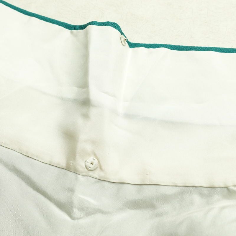 振袖 落款入り 草野一騎 縮緬 正絹 花柄 袷仕立て 身丈168cm 裄丈70.5cm フォーマル 二十歳 着物 緑・うぐいす色_画像18