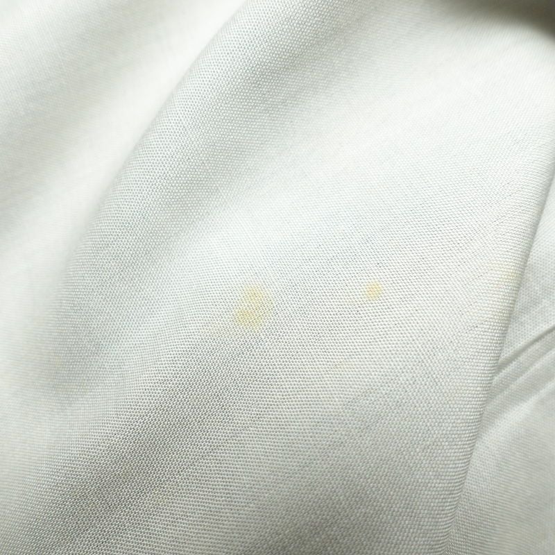 紬 正絹 木の葉・植物柄 袷仕立て 身丈159cm 裄丈66cm 着物 グレー_画像20