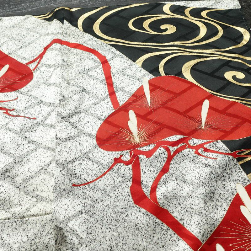 振袖 正絹 袷仕立て 身丈167cm 裄丈67cm 箔 金彩 フォーマル 着物 二十歳 グレー_画像14