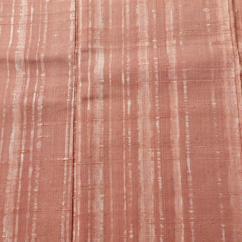 紬 正絹 縞柄・線柄 袷仕立て 身丈166cm 裄丈66.5cm 着物 ピンク_画像6