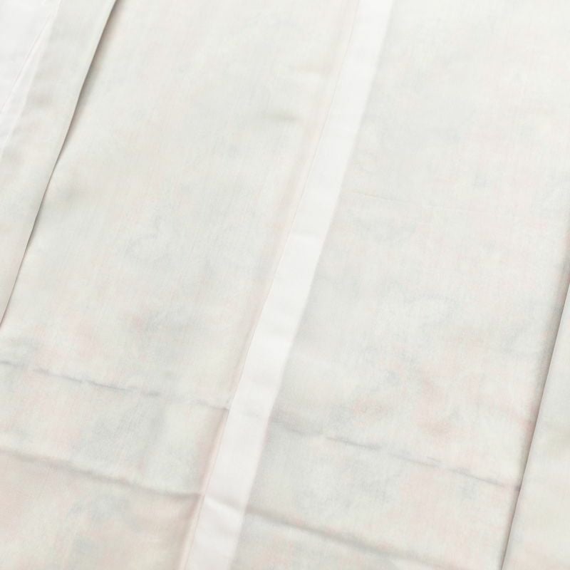 小紋 良品 紬地 しつけ糸付き 正絹 木の葉・植物柄 袷仕立て 身丈155.5cm 裄丈63cm 着物 橙_画像18