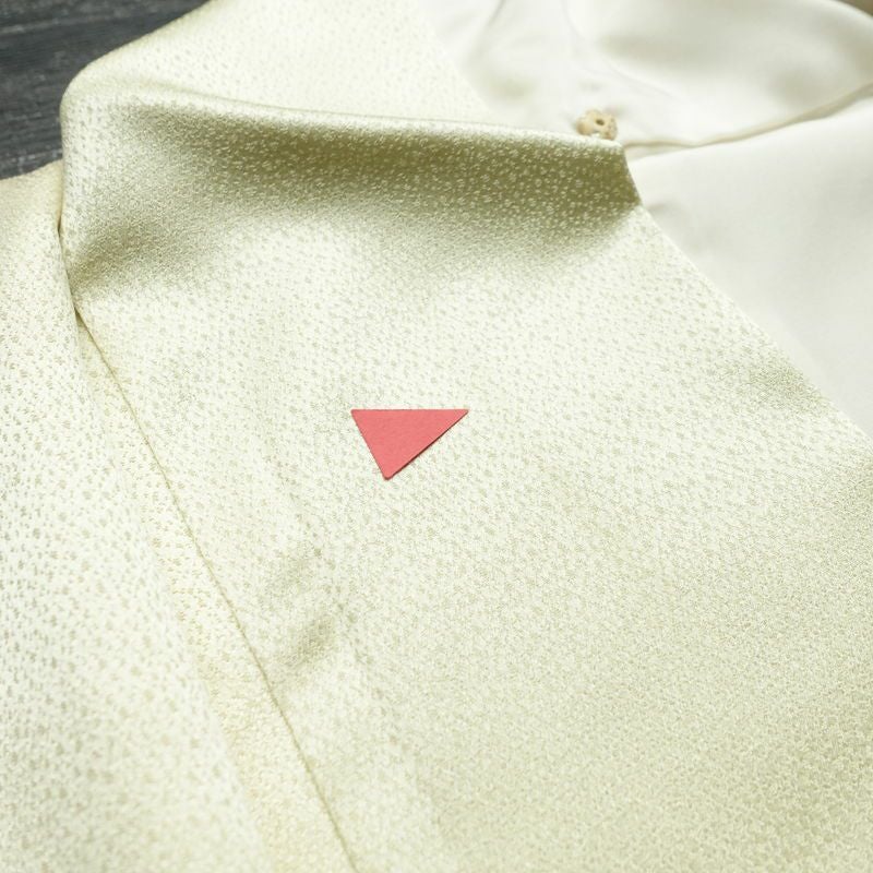 付け下げ 金駒刺繍 正絹 古典柄 袷仕立て 身丈167.5cm 裄丈65.5cm 箔 刺繍 金彩 フォーマル 着物 緑・うぐいす色_画像16