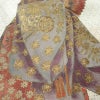 付け下げ 正絹 人物・動物柄 袷仕立て 身丈165.5cm 裄丈67cm 共八掛 金彩 フォーマル 着物 白_画像7