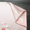 付け下げ 良品 しつけ糸付き 正絹 花柄 袷仕立て 身丈154.5cm 裄丈64cm フォーマル 着物 ピンク_画像14