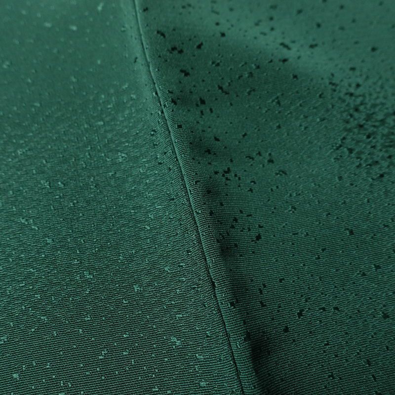 色無地 しつけ糸付き 一つ紋付き 正絹 その他の柄 袷仕立て 身丈161cm 裄丈67cm フォーマル 着物 緑・うぐいす色_画像9