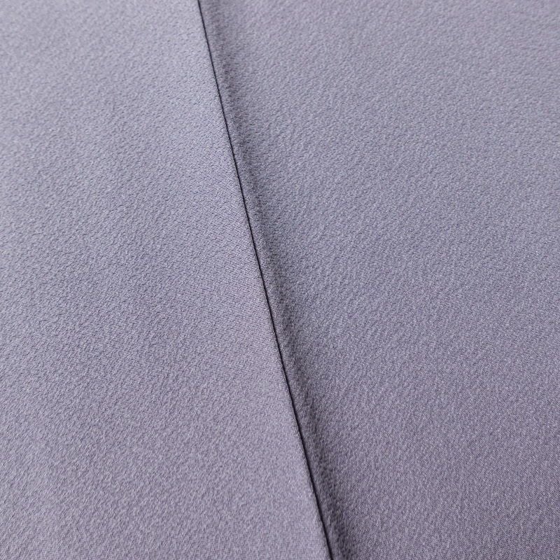 色無地 縮緬 一つ紋付き 正絹 無地 袷仕立て 身丈155cm 裄丈64.5cm 共八掛 フォーマル 着物 紫・藤色_画像9