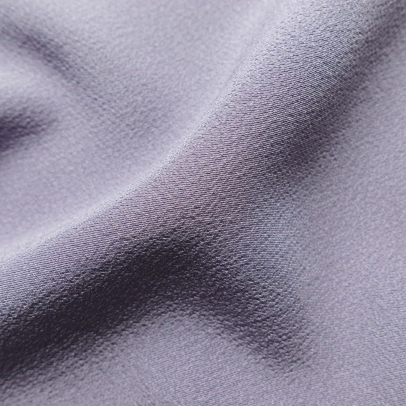 色無地 縮緬 一つ紋付き 正絹 無地 袷仕立て 身丈155cm 裄丈64.5cm 共八掛 フォーマル 着物 紫・藤色_画像21