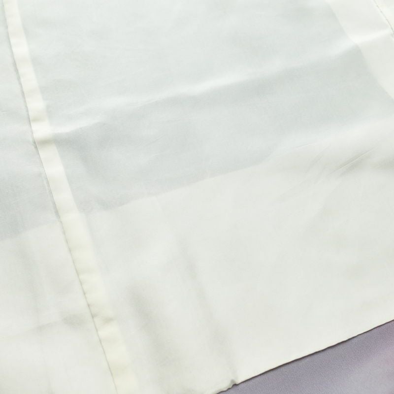 小紋 斉藤三才 落款入り 縮緬 一つ紋付き 正絹 その他の柄 袷仕立て 身丈157cm 裄丈66.5cm フォーマル 着物 紫・藤色_画像18