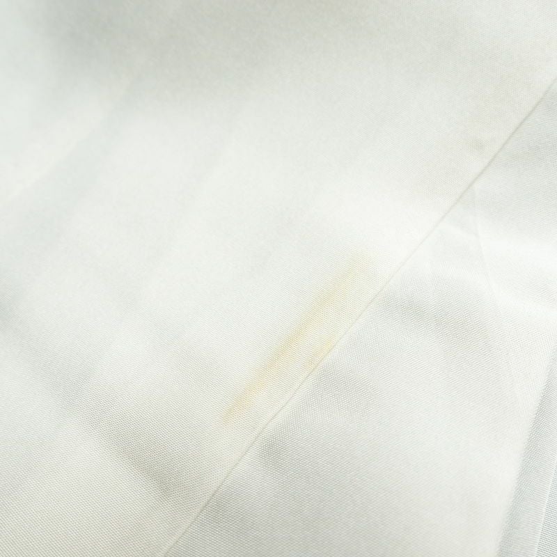 小紋 正絹 花柄 袷仕立て 身丈157cm 裄丈67cm 箔 着物 緑・うぐいす色_画像19