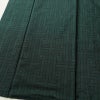 大島紬 正絹 幾何学柄・抽象柄 袷仕立て 身丈162cm 裄丈65.5cm 着物 緑・うぐいす色_画像4