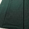 大島紬 正絹 幾何学柄・抽象柄 袷仕立て 身丈162cm 裄丈65.5cm 着物 緑・うぐいす色_画像7