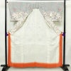 訪問着 縮緬 正絹 花柄 袷仕立て 身丈161cm 裄丈66.5cm フォーマル 着物 多色使い_画像3