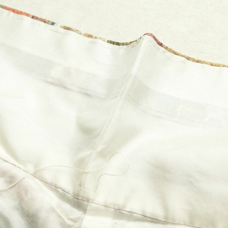 付け下げ 付下小紋 正絹 古典柄 袷仕立て 身丈163cm 裄丈66cm 箔 フォーマル 着物 多色使い_画像20