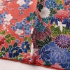 小紋 正絹 花柄 袷仕立て 身丈160cm 裄丈66.5cm 着物 ピンク_画像12