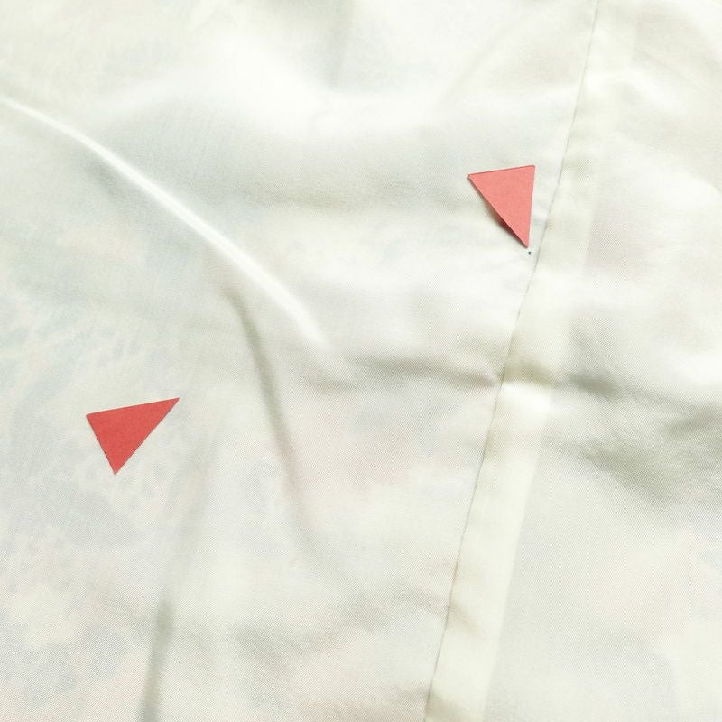 小紋 正絹 花柄 袷仕立て 身丈160cm 裄丈66.5cm 着物 ピンク_画像20