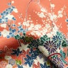 小紋 正絹 花柄 袷仕立て 身丈160cm 裄丈66.5cm 着物 ピンク_画像21