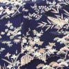 小紋 一方付 縮緬 正絹 古典柄 袷仕立て 身丈155.5cm 裄丈63.5cm 着物 青・紺_画像6