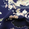 小紋 一方付 縮緬 正絹 古典柄 袷仕立て 身丈155.5cm 裄丈63.5cm 着物 青・紺_画像20