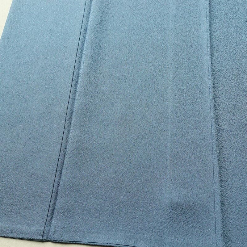 色無地 一つ紋付き 正絹 無地 袷仕立て 身丈162cm 裄丈68.5cm フォーマル 着物 青・紺_画像4