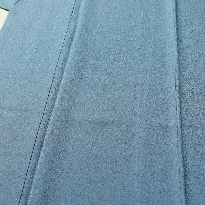 色無地 一つ紋付き 正絹 無地 袷仕立て 身丈162cm 裄丈68.5cm フォーマル 着物 青・紺_画像5