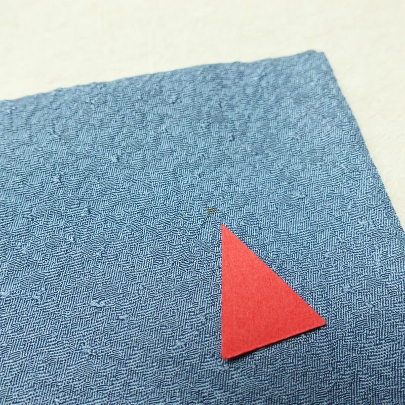 色無地 一つ紋付き 正絹 無地 袷仕立て 身丈162cm 裄丈68.5cm フォーマル 着物 青・紺_画像14