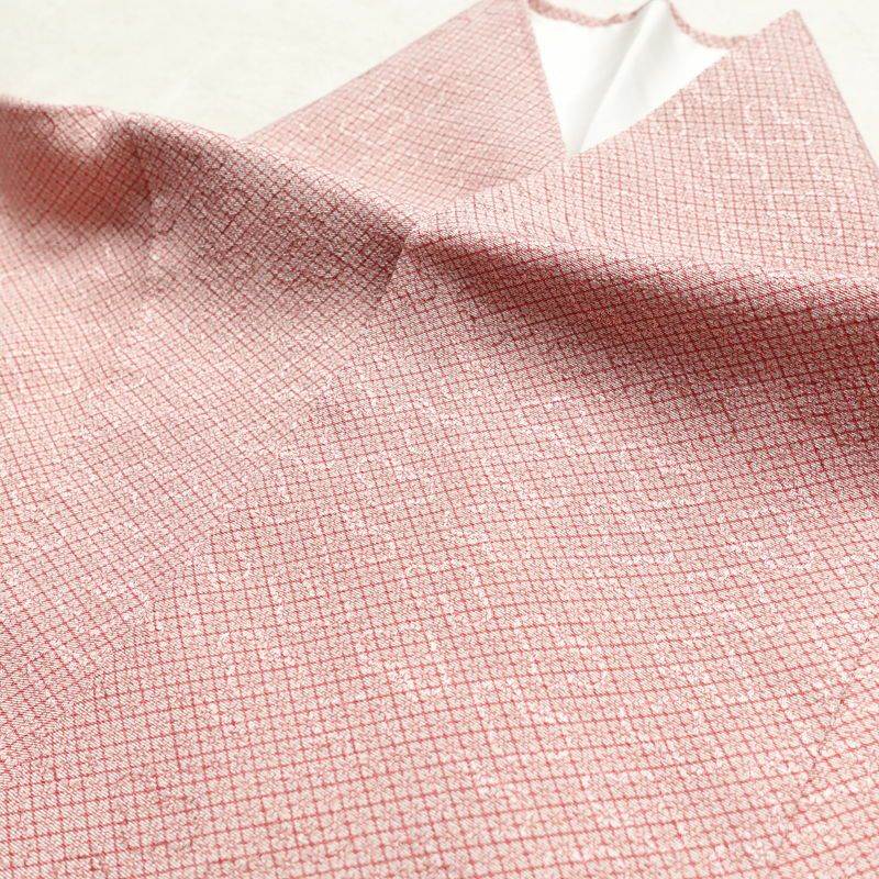 色無地 良品 一つ紋付き 正絹 古典柄 袷仕立て 身丈163.5cm 裄丈67.5cm 一部しつけ糸付き フォーマル 着物 ピンク_画像17