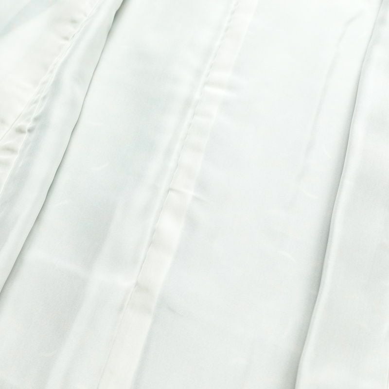 小紋 しつけ糸付き 縮緬 正絹 幾何学柄・抽象柄 袷仕立て 身丈158cm 裄丈64cm 着物 緑・うぐいす色_画像17