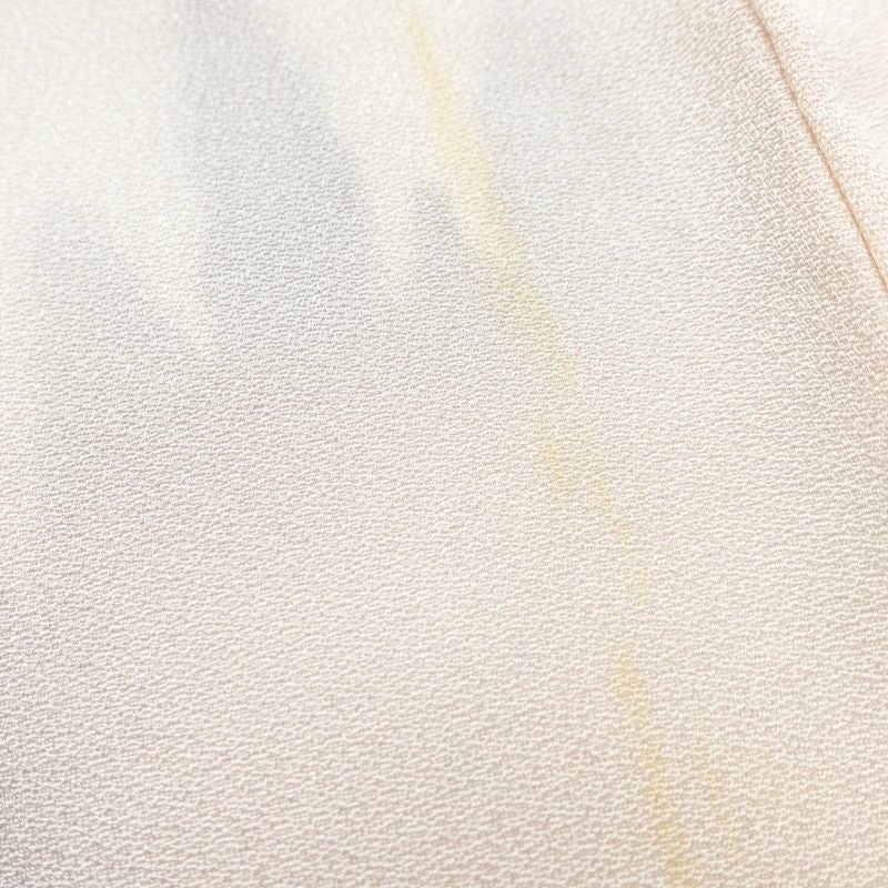 付け下げ しつけ糸付き 一つ紋付き 正絹 風景柄 袷仕立て 身丈163.5cm 裄丈67cm フォーマル 着物 ピンク_画像13