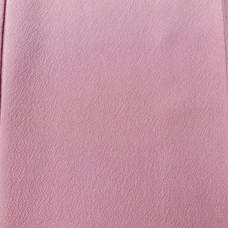 色無地 一つ紋付き 正絹 無地 袷仕立て 身丈161.5cm 裄丈67cm フォーマル 着物 ピンク_画像6