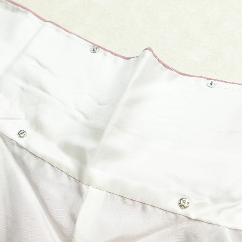 色無地 一つ紋付き 正絹 無地 袷仕立て 身丈161.5cm 裄丈67cm フォーマル 着物 ピンク_画像19