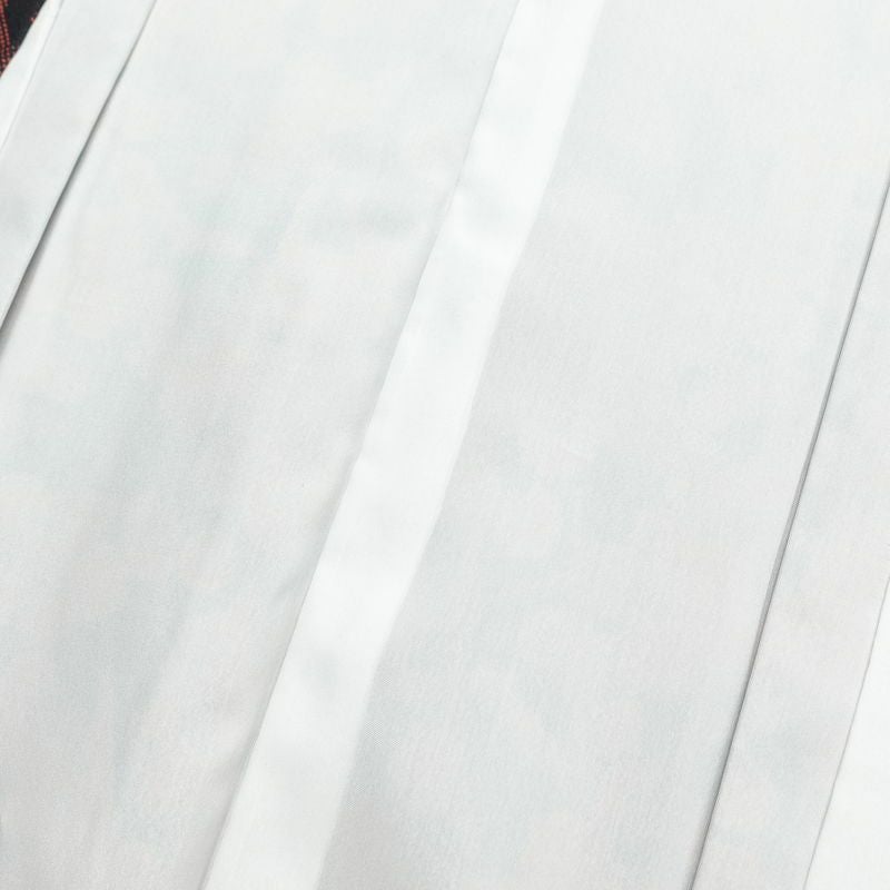 小紋 しつけ糸付き 正絹 花柄 袷仕立て 身丈167cm 裄丈67.5cm 着物 黒_画像15