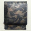 袋帯 全通柄 美品 フォーマル用 正絹 幾何学柄・抽象柄 箔 帯 青・紺_画像1