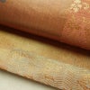 袋帯 利久名物裂 六通柄 良品 フォーマル用 正絹 幾何学柄・抽象柄 箔 金糸 帯 橙_画像7