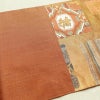 袋帯 利久名物裂 六通柄 良品 フォーマル用 正絹 幾何学柄・抽象柄 箔 金糸 帯 橙_画像16