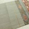 袋帯 六通柄 美品 一般用 正絹 縞柄・線柄 帯 緑・うぐいす色_画像16