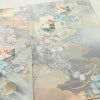 小紋 美品 元禄絵巻 しつけ糸付き 丹後ちりめん 正絹 花柄 袷仕立て 身丈167.5cm 裄丈65.5cm 箔 着物 多色使い_画像14