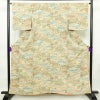 小紋 縮緬 正絹 風景柄 袷仕立て 身丈158.5cm 裄丈65.5cm 着物 多色使い_画像1