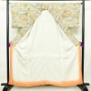 小紋 縮緬 正絹 風景柄 袷仕立て 身丈158.5cm 裄丈65.5cm 着物 多色使い_画像3