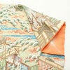 小紋 縮緬 正絹 風景柄 袷仕立て 身丈158.5cm 裄丈65.5cm 着物 多色使い_画像15