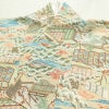 小紋 縮緬 正絹 風景柄 袷仕立て 身丈158.5cm 裄丈65.5cm 着物 多色使い_画像17