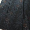 大島紬 良品 アンサンブル しつけ糸付き セット品 正絹 花柄 袷仕立て 身丈170cm 裄丈66cm 着物 青・紺_画像6