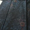 大島紬 良品 アンサンブル しつけ糸付き セット品 正絹 花柄 袷仕立て 身丈170cm 裄丈66cm 着物 青・紺_画像7