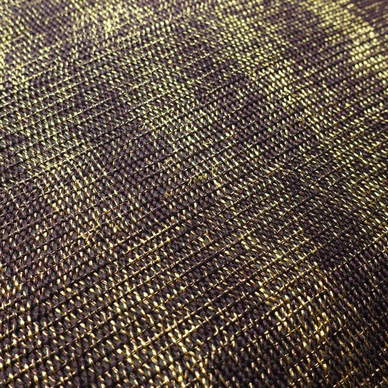 袋帯 太鼓柄 良品 フォーマル用 正絹 縞柄・線柄 金糸 紫・藤色_画像3