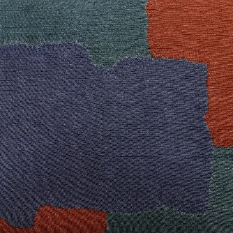 袋帯 六通柄 良品 一般用 正絹 絞り 幾何学柄・抽象柄 帯 多色使い_画像2