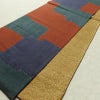 袋帯 六通柄 良品 一般用 正絹 絞り 幾何学柄・抽象柄 帯 多色使い_画像7