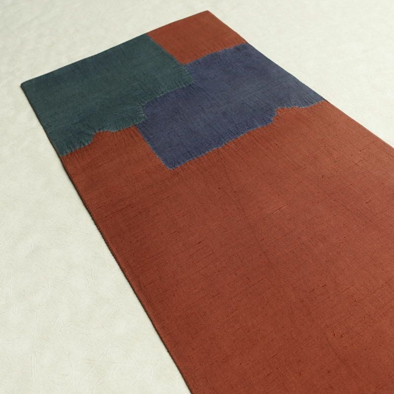 袋帯 六通柄 良品 一般用 正絹 絞り 幾何学柄・抽象柄 帯 多色使い_画像16