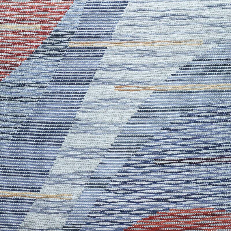 袋帯 六通柄 美品 フォーマル用 正絹 幾何学柄・抽象柄 帯 青・紺_画像2