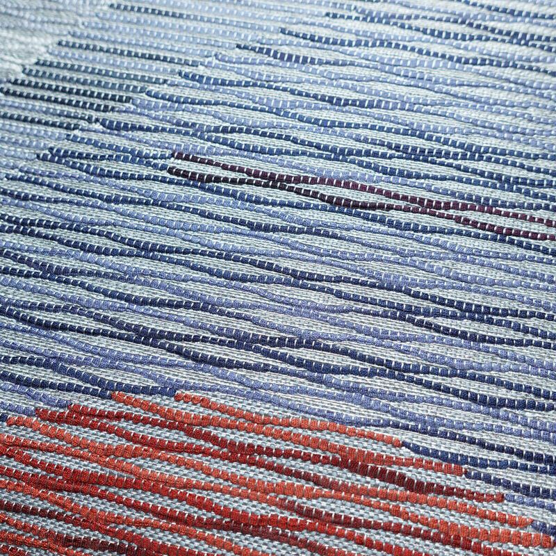 袋帯 六通柄 美品 フォーマル用 正絹 幾何学柄・抽象柄 帯 青・紺_画像3